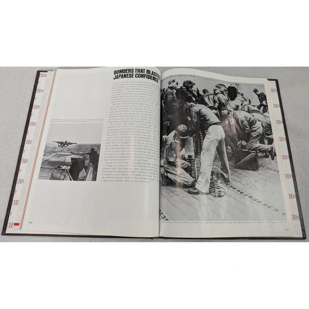 History Channel Club The Rising Sun WWII Begins Book Adult Brown  History